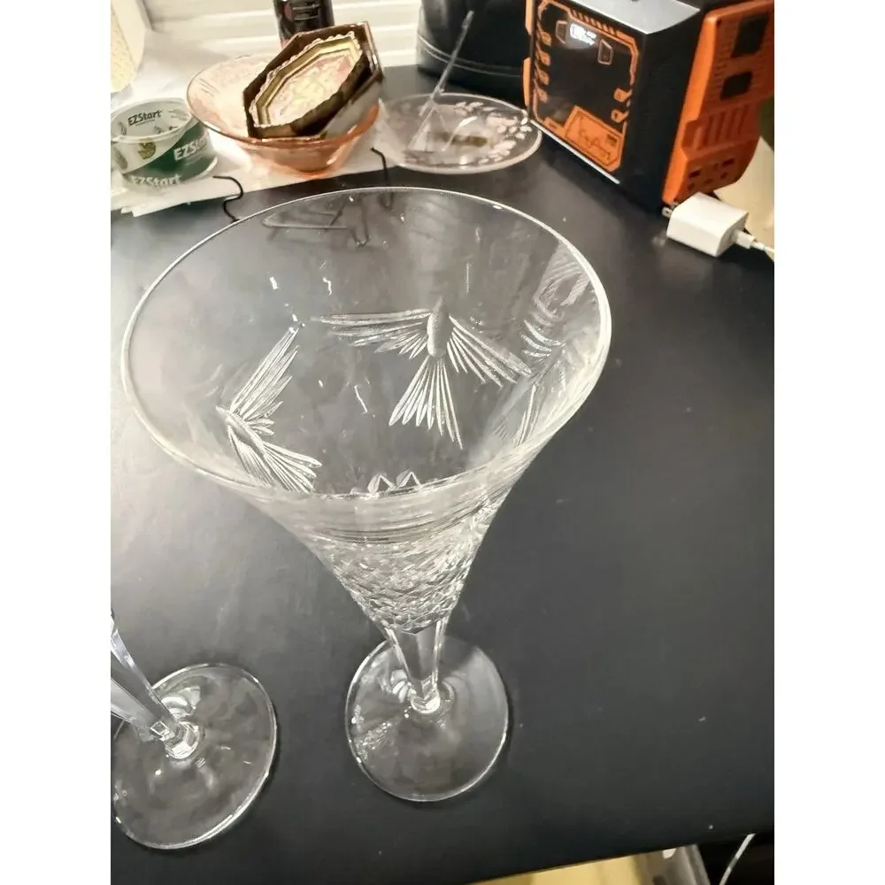 2 Vintage Waterford Crystal Millennium Champagne Toasting Flutes Wedding